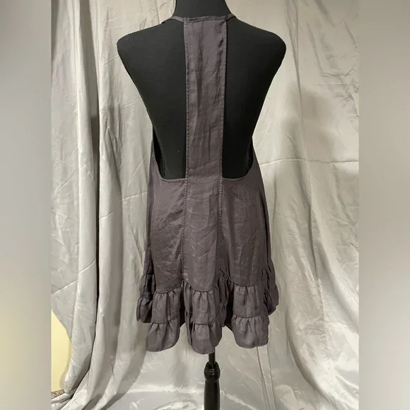 Free People Intimately Halter Mini Dress in Deep Gray - Picture 5 of 5